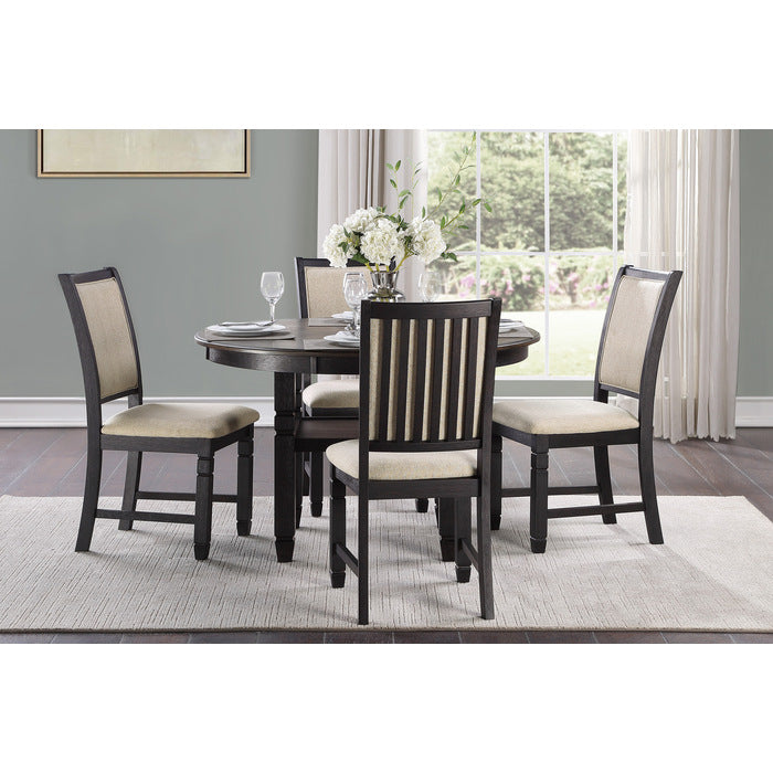 Asher Dining Table (5800BK-48RD)