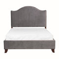 Carlow Gray Upholstered Bed - HD product view