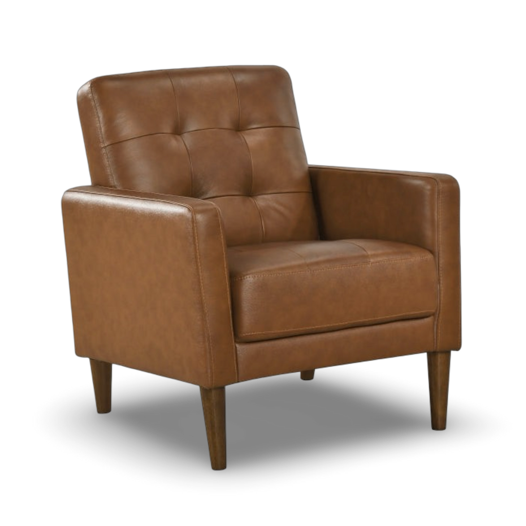 AC- Riva Leather Match Accent Chair