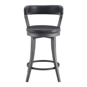 Foundry Swivel Counter Height Chair Black