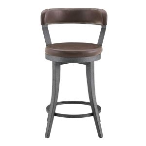 Foundry Swivel Counter Height Chair Brown