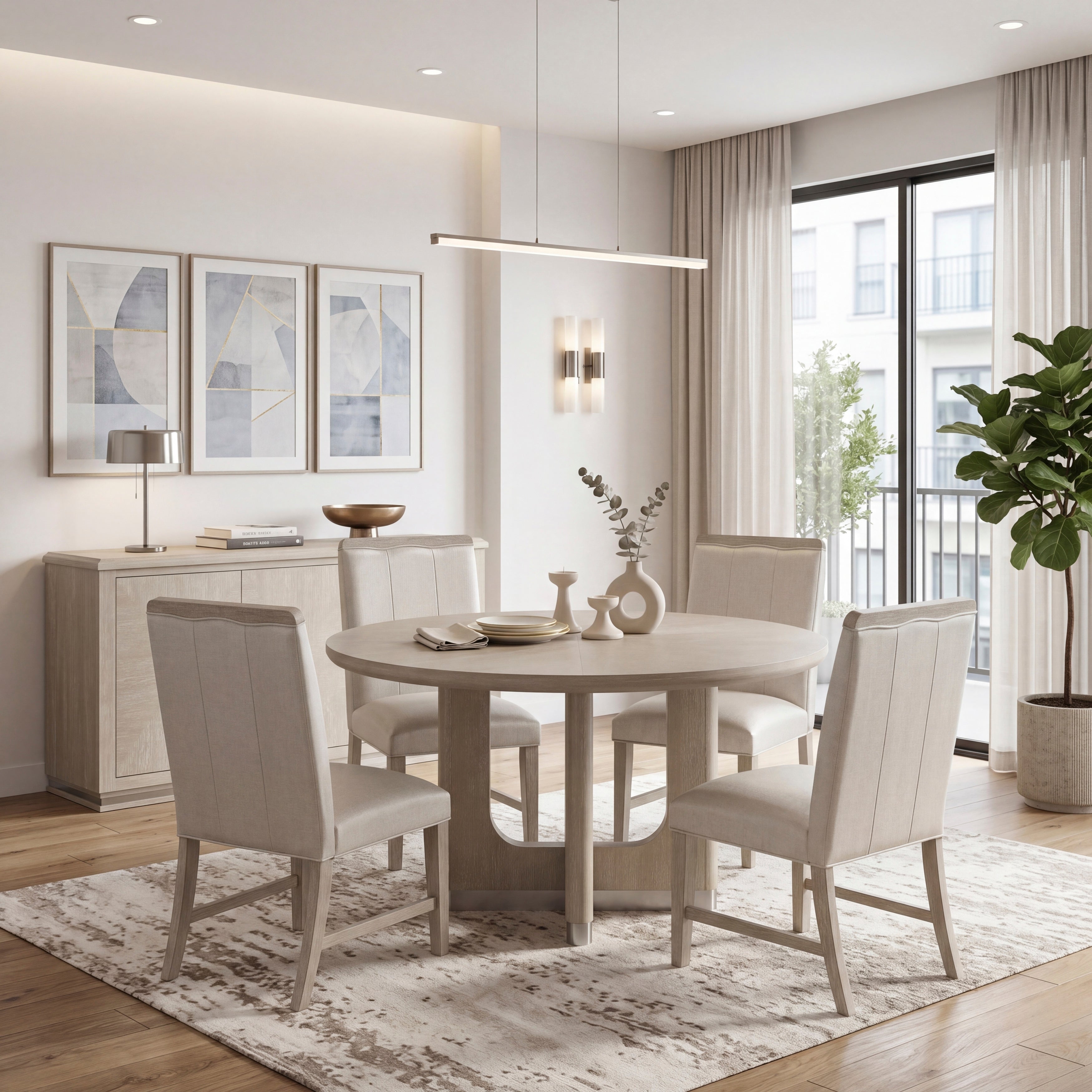 Clara 54in Round Dining Table