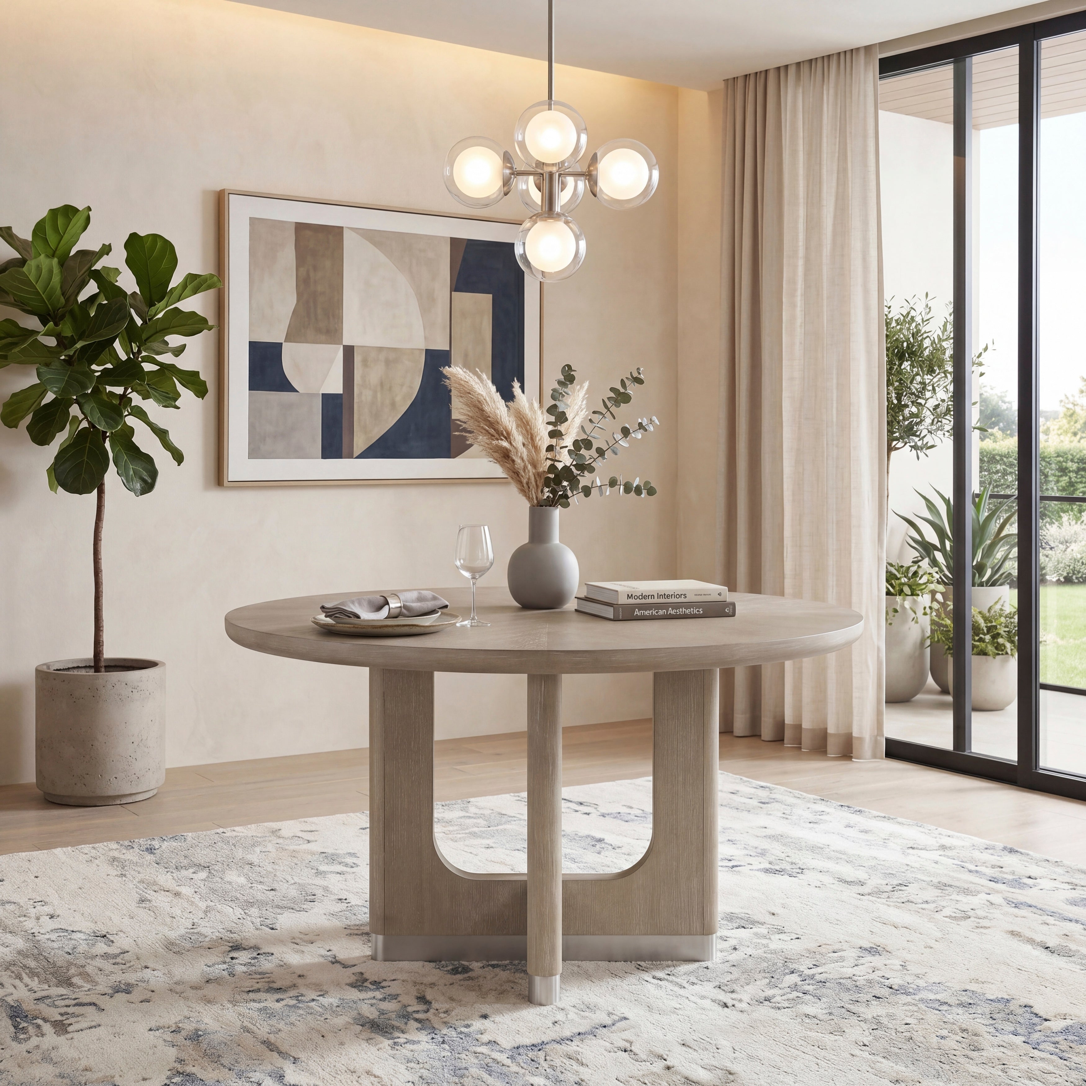 Clara 54in Round Dining Table
