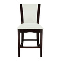 Daisy Counter Height Chair, White Bi-Cast Vinyl