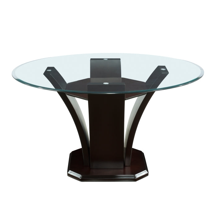 Daisy Round Dining Table, Glass Top