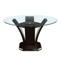 Daisy Round Dining Table, Glass Top