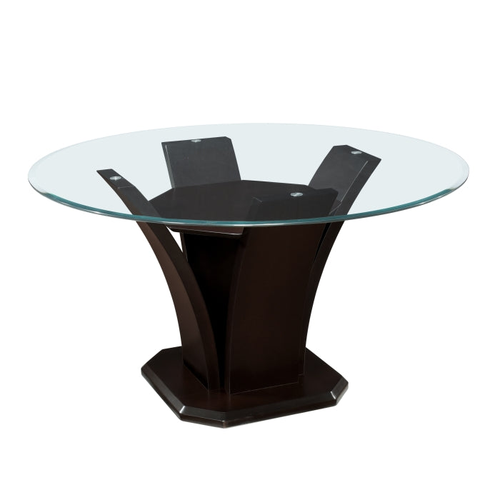 Daisy Round Dining Table, Glass Top