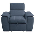 Ferriday Chair with Pull-out Ottoman (8228BU-1)