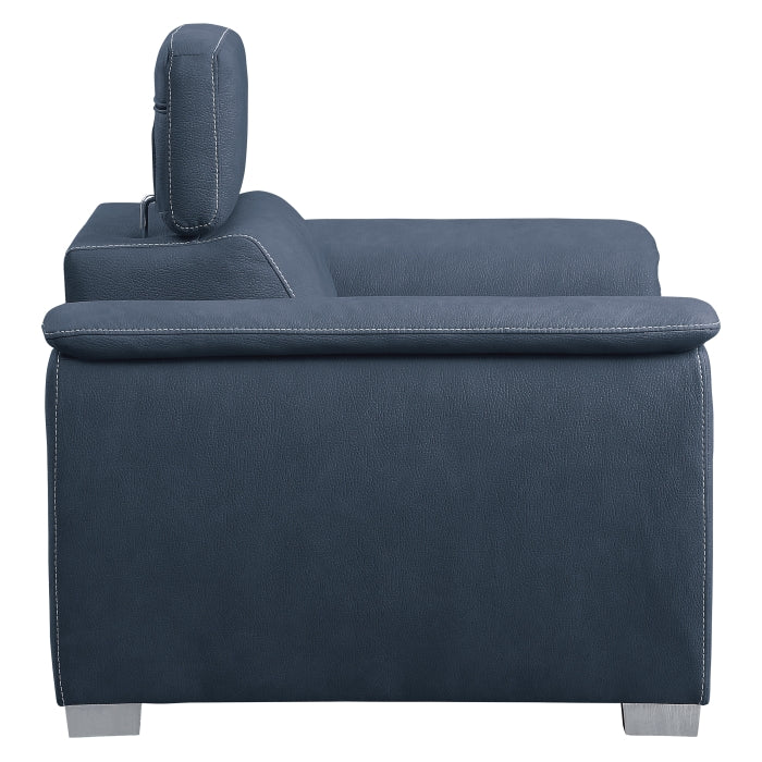 Ferriday Chair with Pull-out Ottoman (8228BU-1)