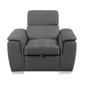 Ferriday Chair with Pull-out Ottoman (8228GY-1)