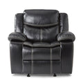 Bastrop Glider Reclining Chair (8230BLK-1)