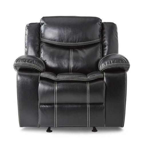 Bastrop Glider Reclining Chair (8230BLK-1)
