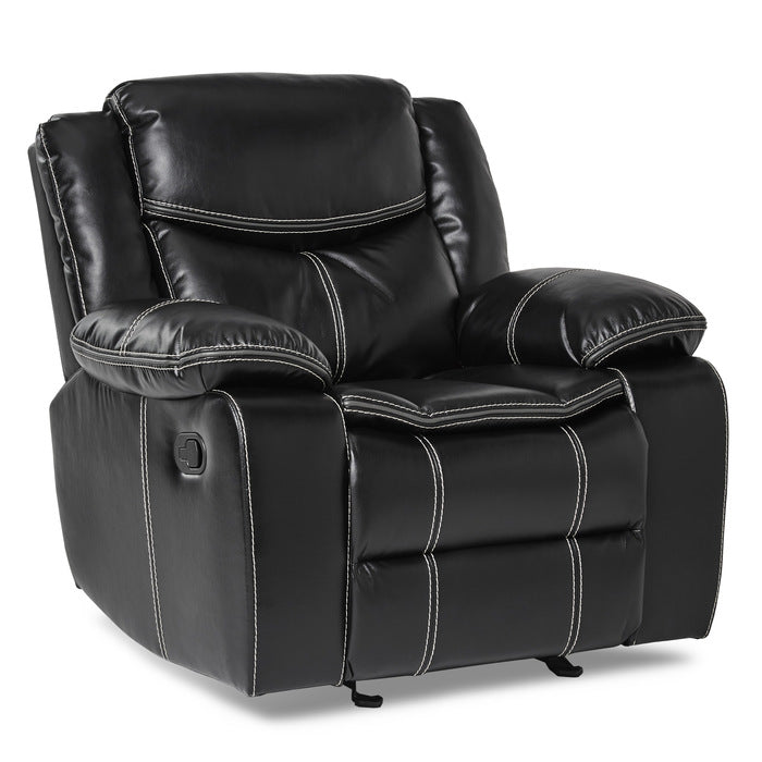 Bastrop Glider Reclining Chair (8230BLK-1)