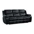 Bastrop Double Reclining Sofa (8230BLK-3)
