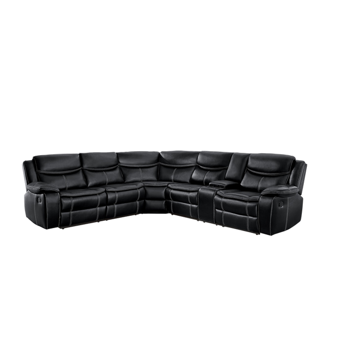MRS-Bastrop 3-Piece Reclining Sectional front view