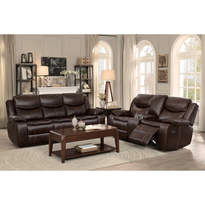 Bastrop Double Reclining Sofa (8230BRW-3)