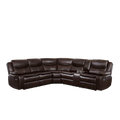 MRS-Bastrop 3-Piece Reclining Sectional front view