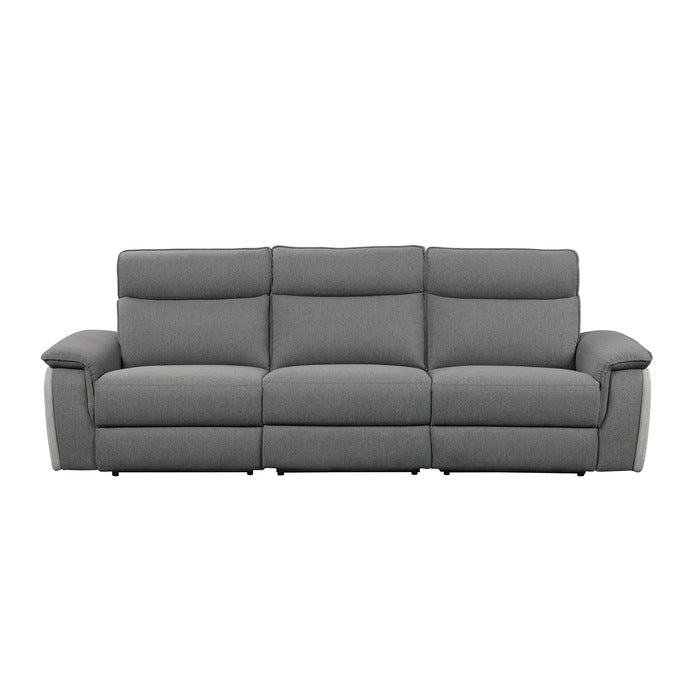 Maroni Power Double Reclining Sofa with Power Headrests (8259DG-3PWH*)