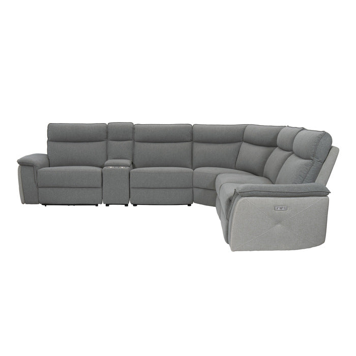 Maroni 6-Piece Modular Power Reclining Sectional with Power Headrests