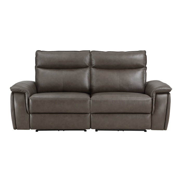 Maroni Power Reclining Loveseat — Dark brown Power