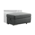 Storage Ottoman - Platina - front product view