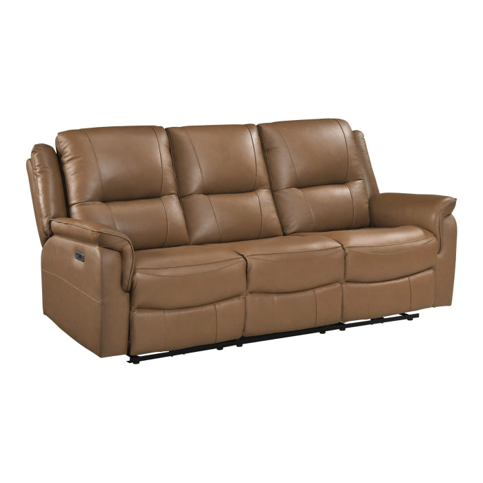 Haven Power Double Reclining Sofa (8301BRW-3PW)