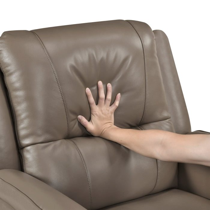 Haven Power Reclining Loveseat with Center Console — Russet Power