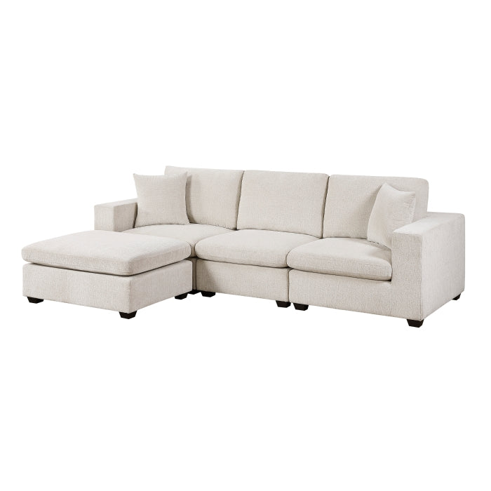 Serenity 4-Piece Modular Sectional with Ottoman