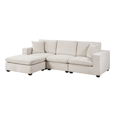 Serenity 4-Piece Modular Sectional with Ottoman