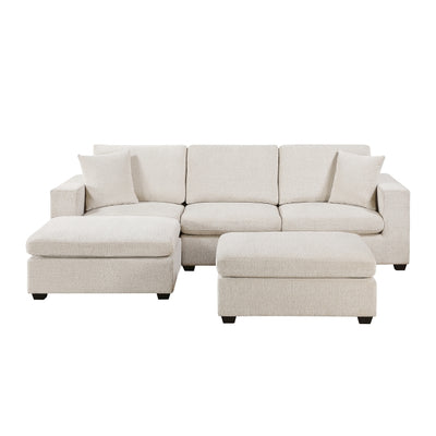 Serenity 5-Piece Modular Sectional with Two Ottomans