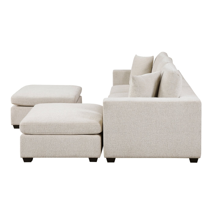 Serenity 5-Piece Modular Sectional with Two Ottomans
