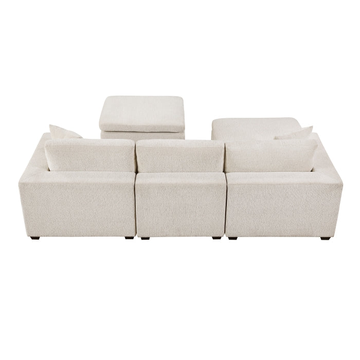 Serenity 5-Piece Modular Sectional with Two Ottomans