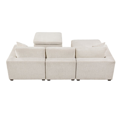 Serenity 5-Piece Modular Sectional with Two Ottomans