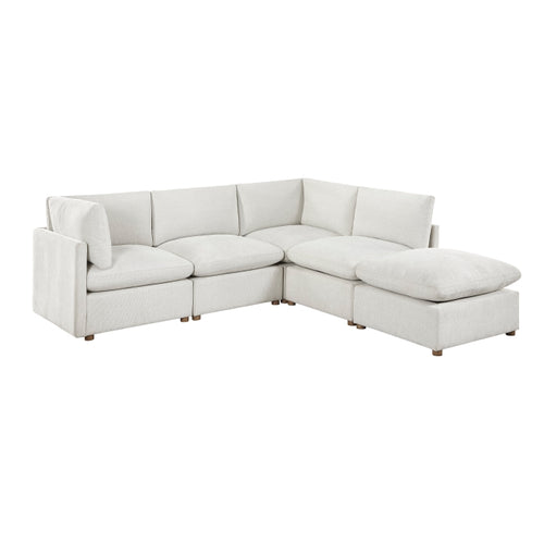 Annex 5-Piece Modular Sectional with Ottoman (8338BE*52AC2CROT)