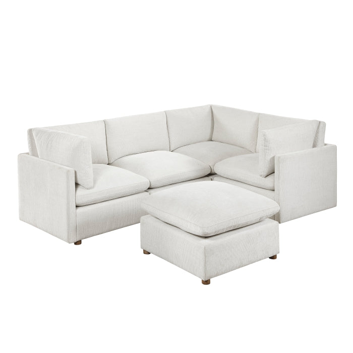 Annex 5-Piece Modular Sectional with Ottoman (8338BE*53CRACOT)