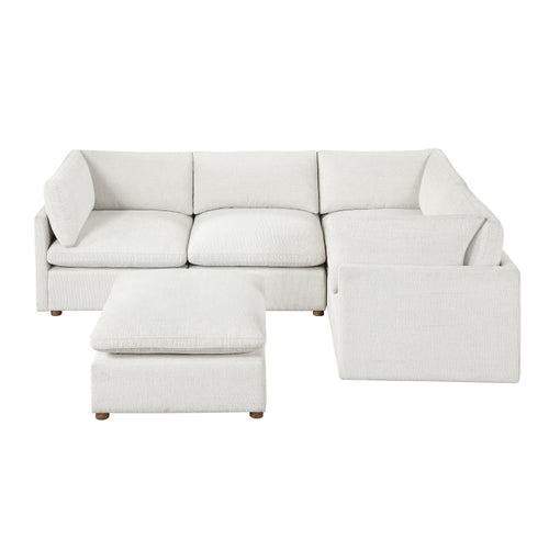 Annex 5-Piece Modular Sectional with Ottoman (8338BE*53CRACOT)