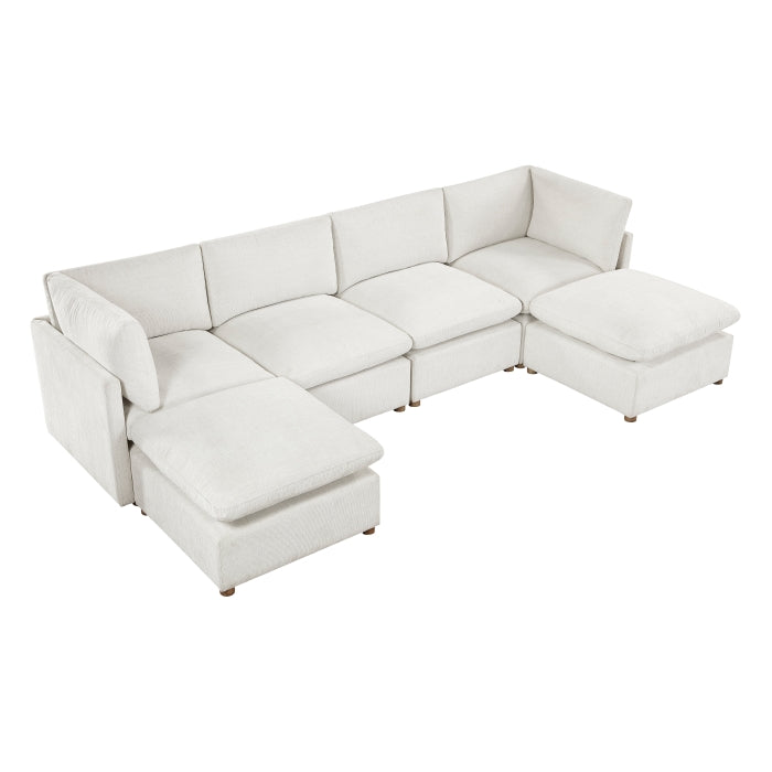 Annex 6-Piece Modular Sectional with Two Ottomans