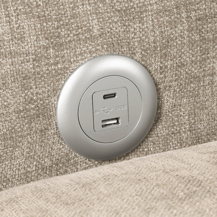 Cumulus Convertible Sleeper Chair with Charging Ports (8345TPE-1)