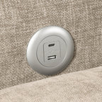 Cumulus Convertible Queen Sleeper Sofa with Charging Ports (8345TPE-3)