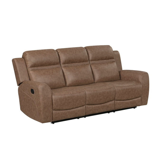 Hearth Double Reclining Sofa (8347BRW-3)