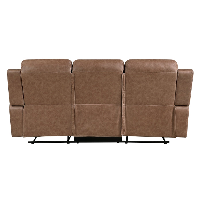 Hearth Double Reclining Sofa (8347BRW-3)