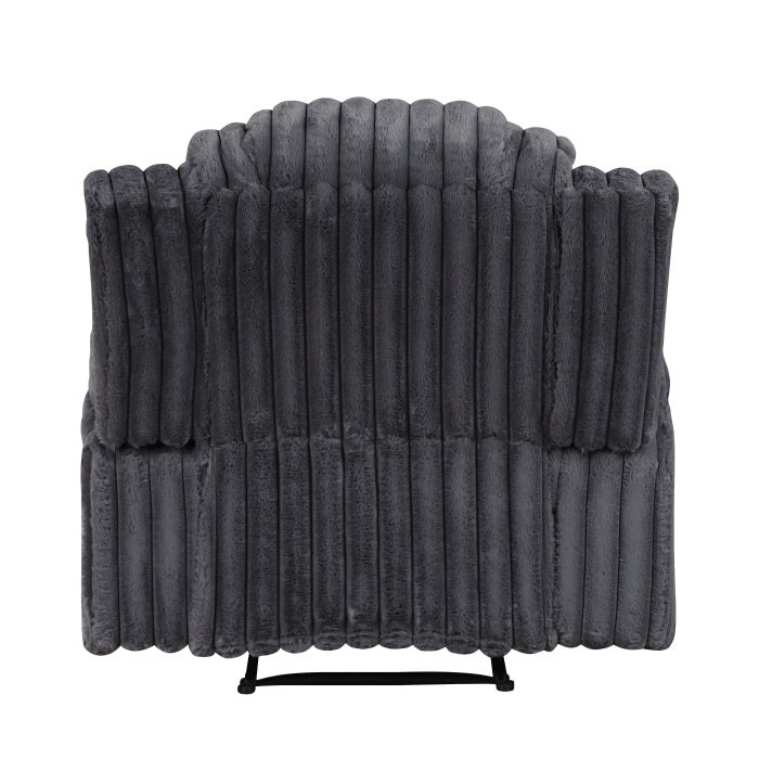 Phyllis Reclining Chair with Cup Holders (8348DGY-1)