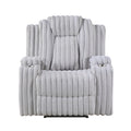 Phyllis Reclining Chair with Cup Holders (8348GRY-1)