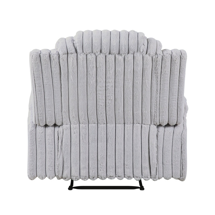 Phyllis Reclining Chair with Cup Holders (8348GRY-1)