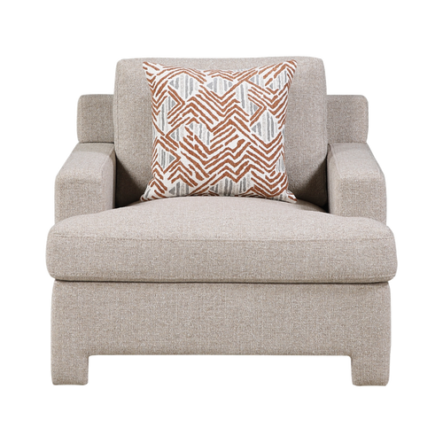 Everly Chenille Chair complete front view