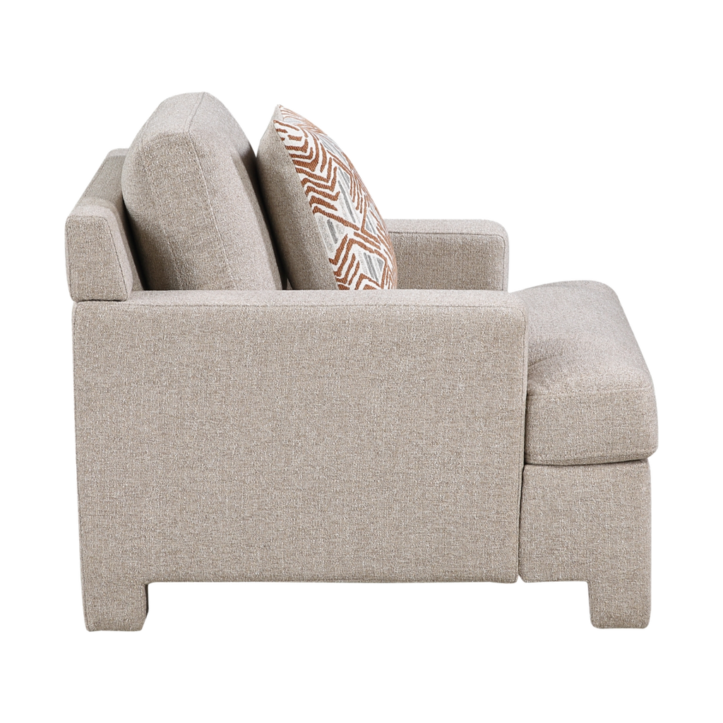 Everly Chenille Chair side view