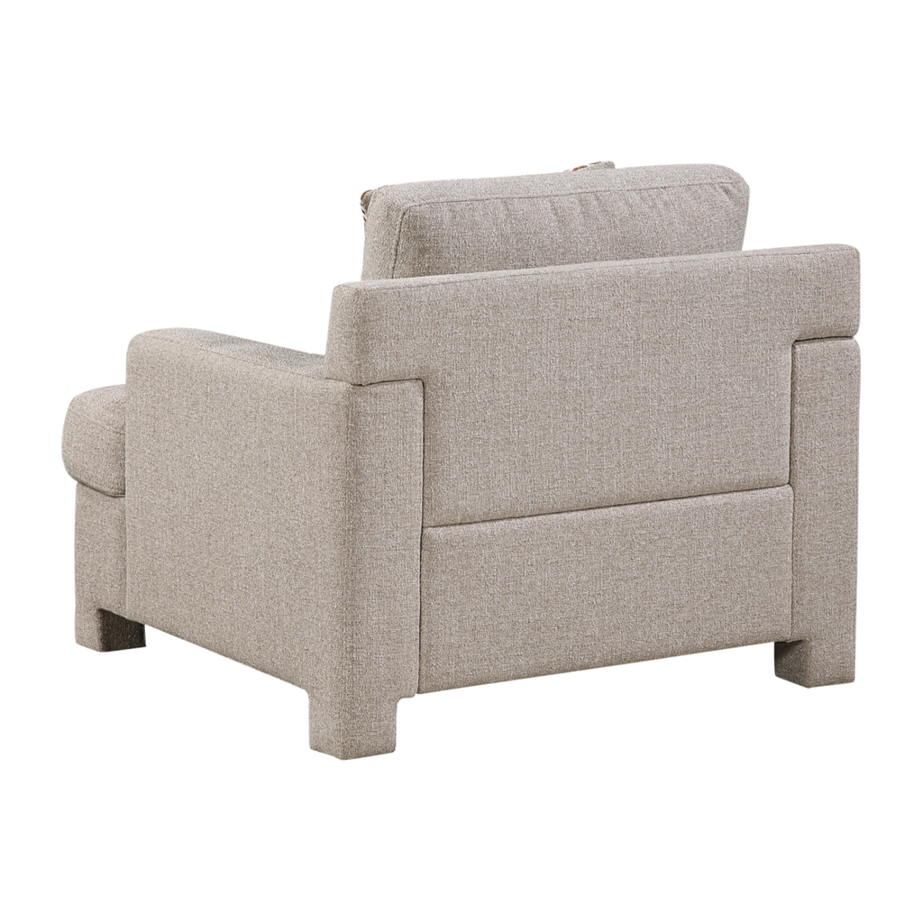 Everly Chenille Chair rear side view