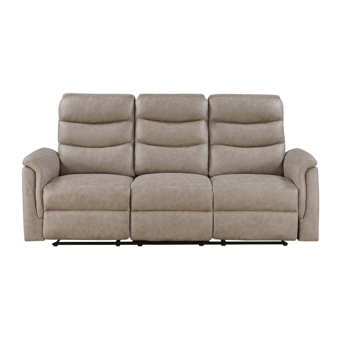 Metric Double Reclining Sofa with Drop-down Cup Holders (8360TPE-3)