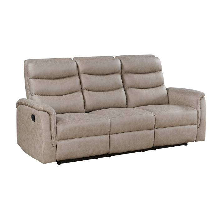 Metric Double Reclining Sofa with Drop-down Cup Holders (8360TPE-3)