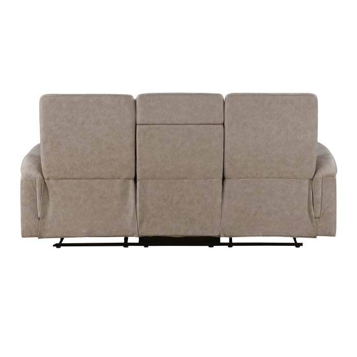 Metric Double Reclining Sofa with Drop-down Cup Holders (8360TPE-3)
